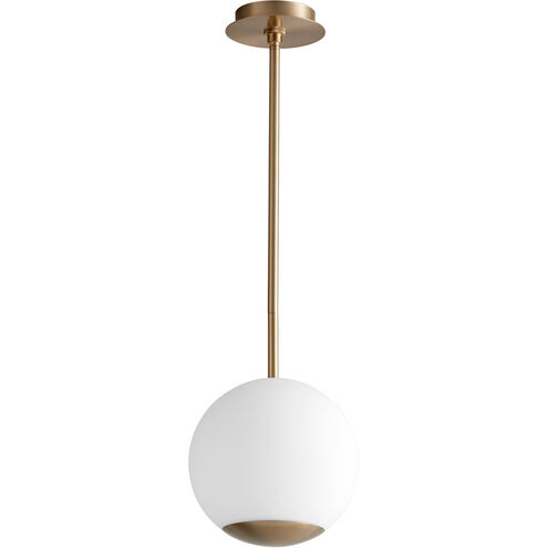 Terra LED 10 inch Aged Brass Pendant Ceiling Light