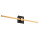 Zora 1 Light 32 inch Black/Industrial Brass Vanity Light Wall Light