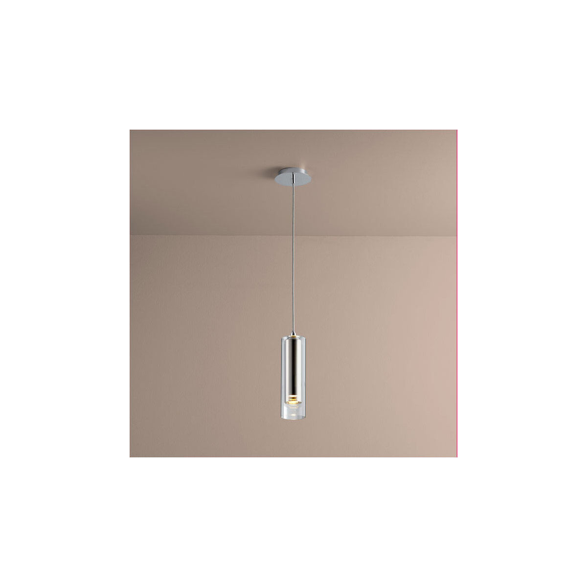 Gratis 1 Light 4 inch Polished Chrome Pendant Ceiling Light