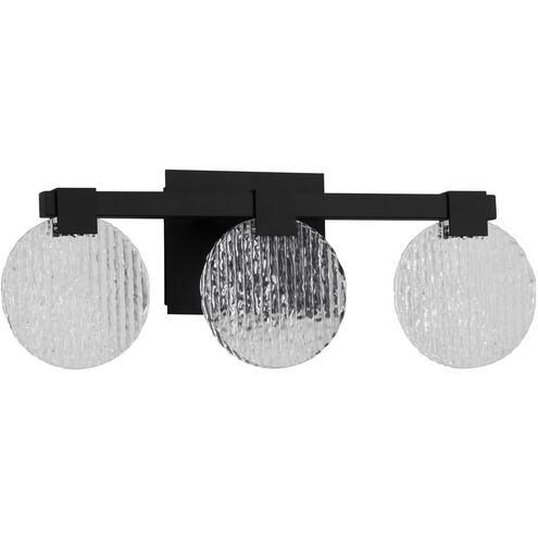 Axiom 3 Light 22 inch Black Vanity Light Wall Light