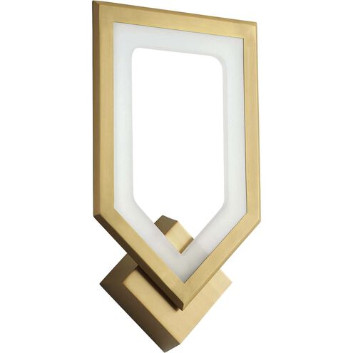 Aegis 1 Light 9 inch Aged Brass Sconce Wall Light