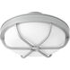Enorme 1 Light Classic Nickel Fan Light Kit