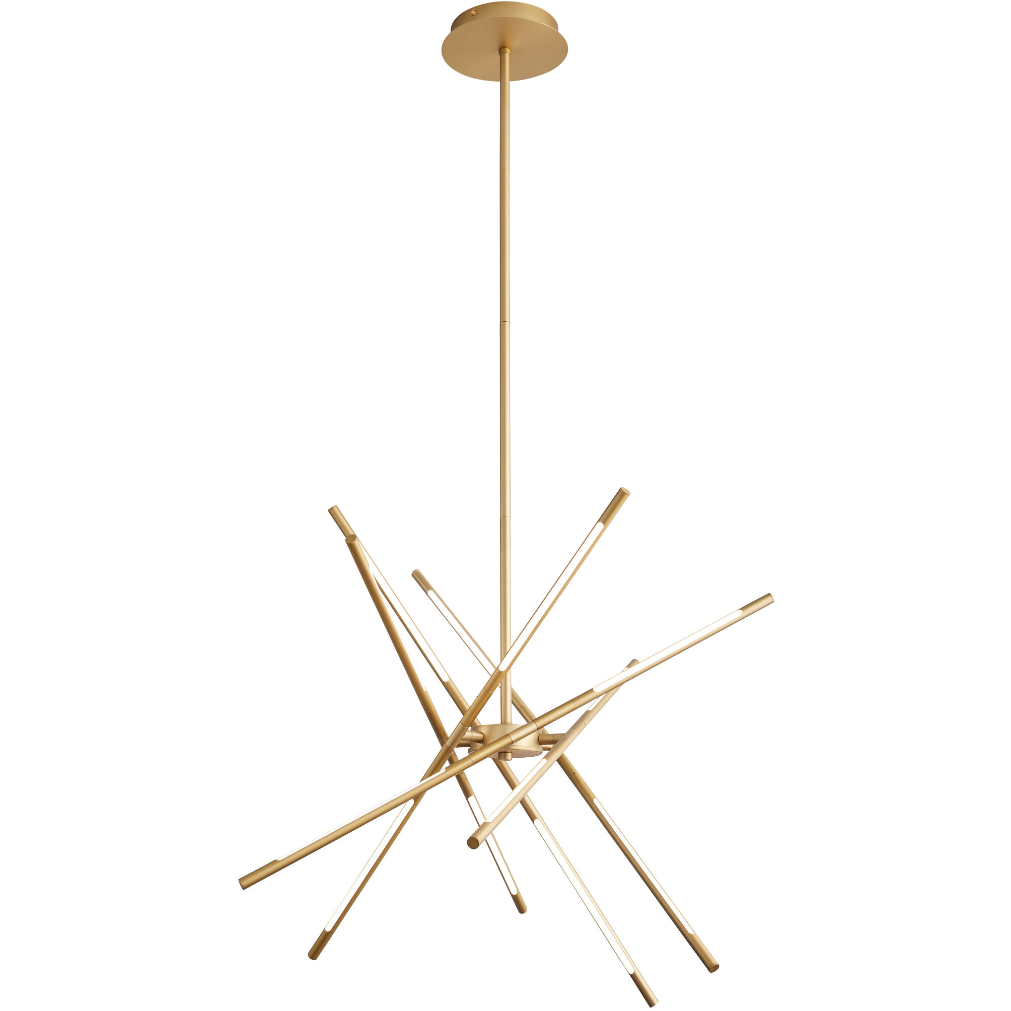 Palillos LED Aged Brass Pendant Ceiling Light