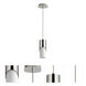 Ellipse LED 4 inch Polished Nickel Pendant Ceiling Light