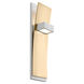 Dario 2 Light 4.25 inch White/Aged Brass Sconce Wall Light