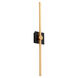 Zora 1 Light 32 inch Black/Industrial Brass Vanity Light Wall Light