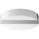 Aurora 1 Light 13.5 inch Polished Nickel Flush Mount Ceiling Light