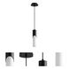 Ellipse LED 3 inch Black Pendant Ceiling Light
