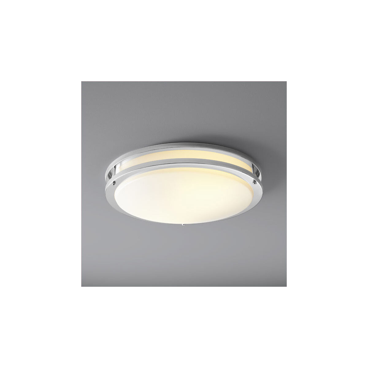 Oracle 1 Light 18 inch Polished Chrome Flush Mount Ceiling Light