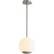 Terra LED 10 inch Satin Nickel Pendant Ceiling Light