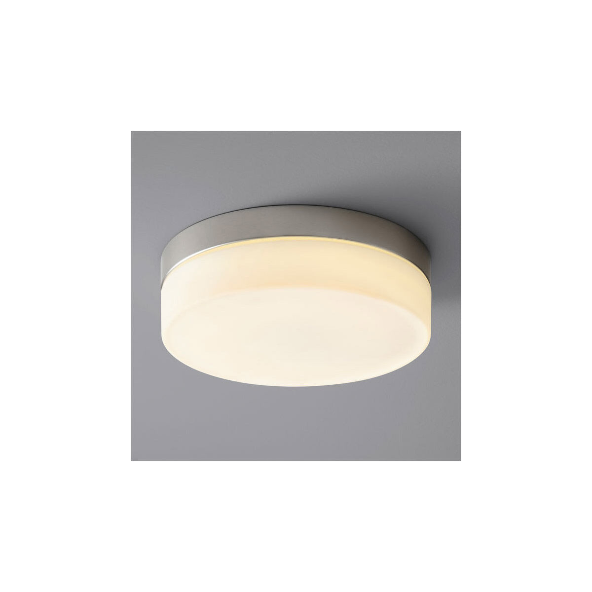 Zuri LED 11 inch Satin Nickel Flush Mount Ceiling Light