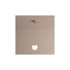 Luna LED 6 inch Aged Brass Pendant Ceiling Light in 3000K