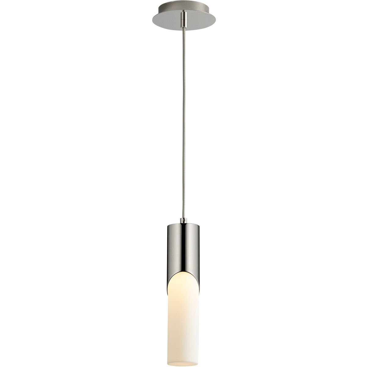 Ellipse LED 3 inch Polished Nickel Pendant Ceiling Light