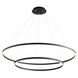 Circulo 2 Light 48 inch Black Pendant Ceiling Light