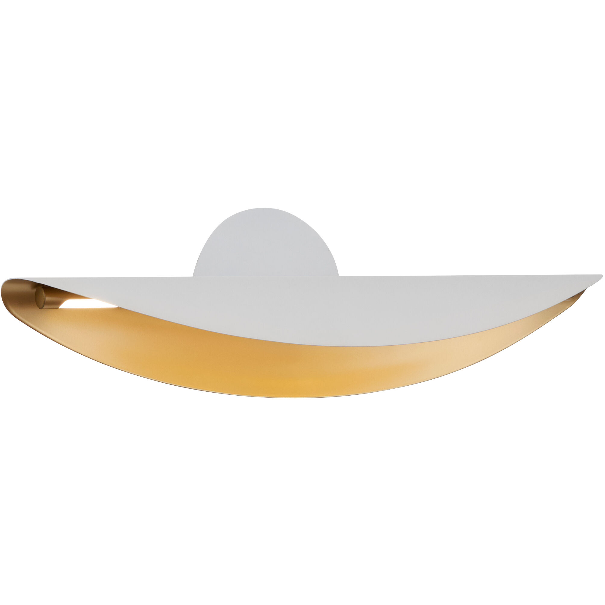 Pivot 1 Light 23 inch White/Aged Brass Wall Sconce Wall Light