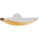 Pivot 1 Light 23 inch White/Aged Brass Wall Sconce Wall Light