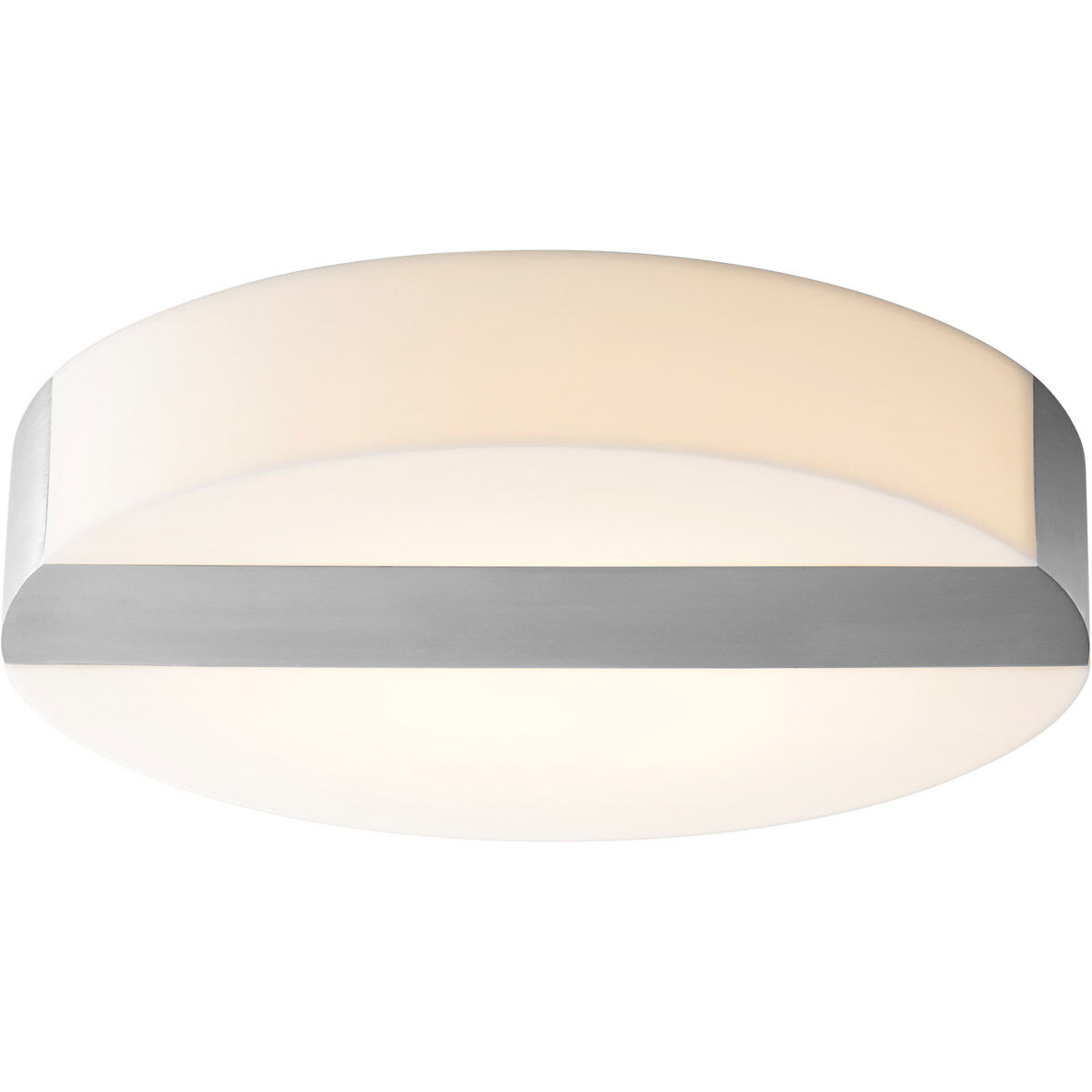Aurora LED 14 inch Satin Nickel Flush Mount Ceiling Light