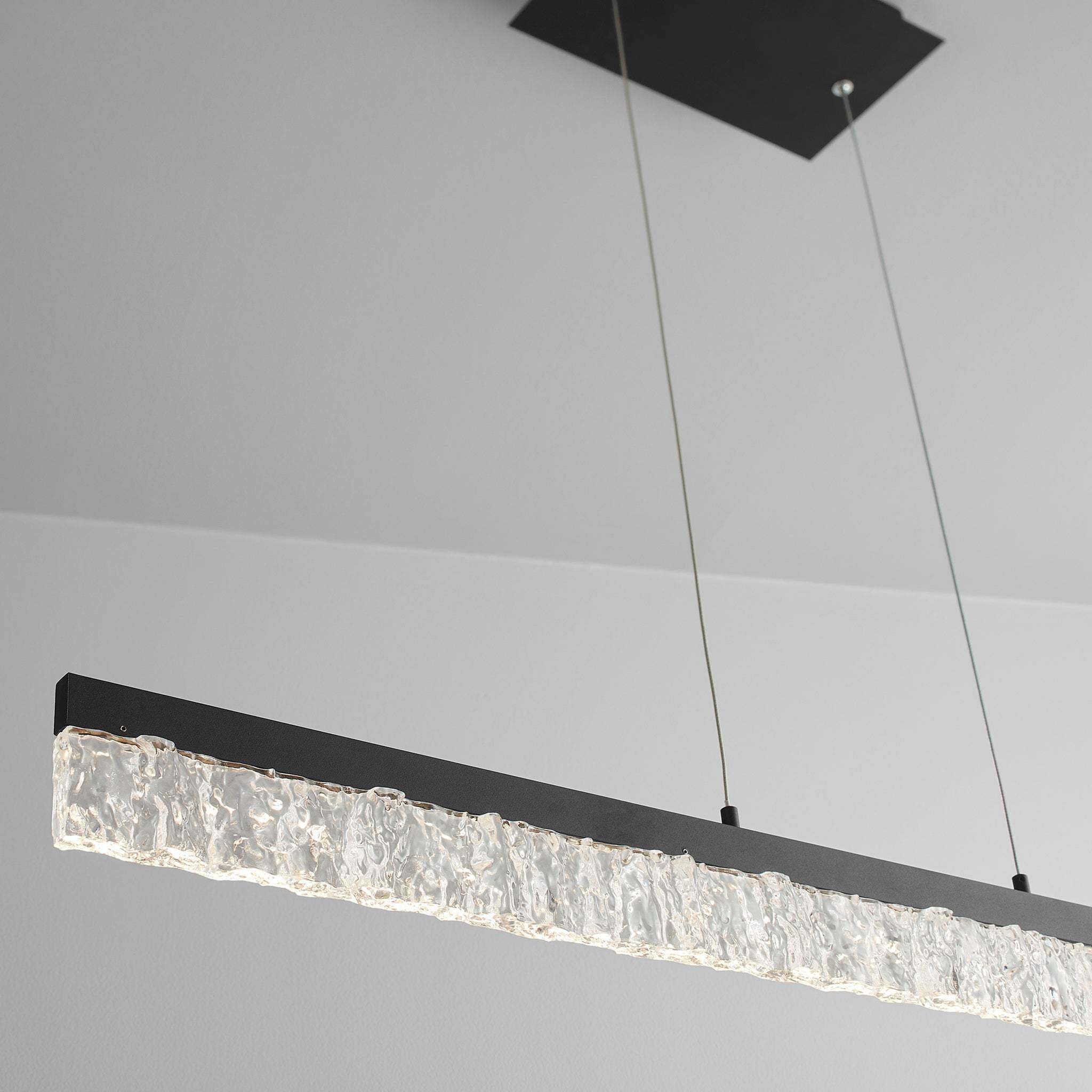 Landon 1 Light 40 inch Black Linear Pendant Ceiling Light