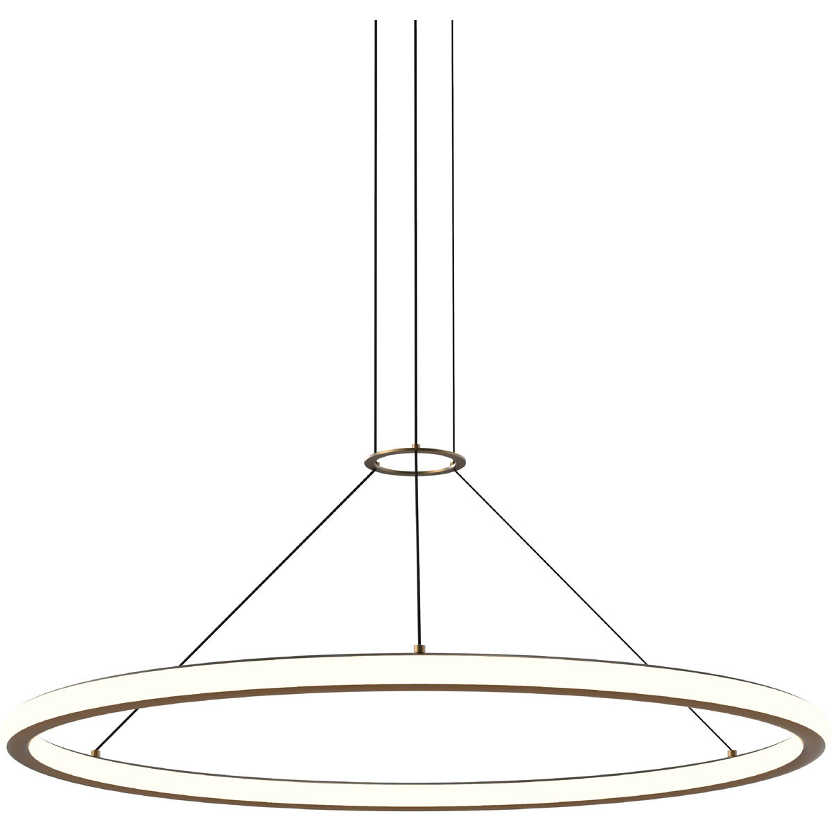 Luna LED 37.5 inch Painted Brass Pendant Ceiling Light