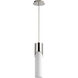 Ellipse LED 4 inch Polished Nickel Pendant Ceiling Light