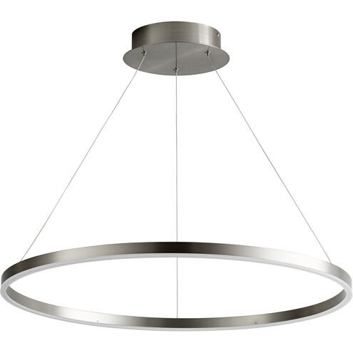 Circulo LED 32 inch Satin Nickel Pendant Ceiling Light