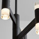 Alarum LED 30 inch Black Chandelier Ceiling Light