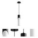 Ellipse LED 4 inch Black Pendant Ceiling Light