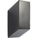 Uno 1 Light 3 inch Gunmetal Sconce Wall Light