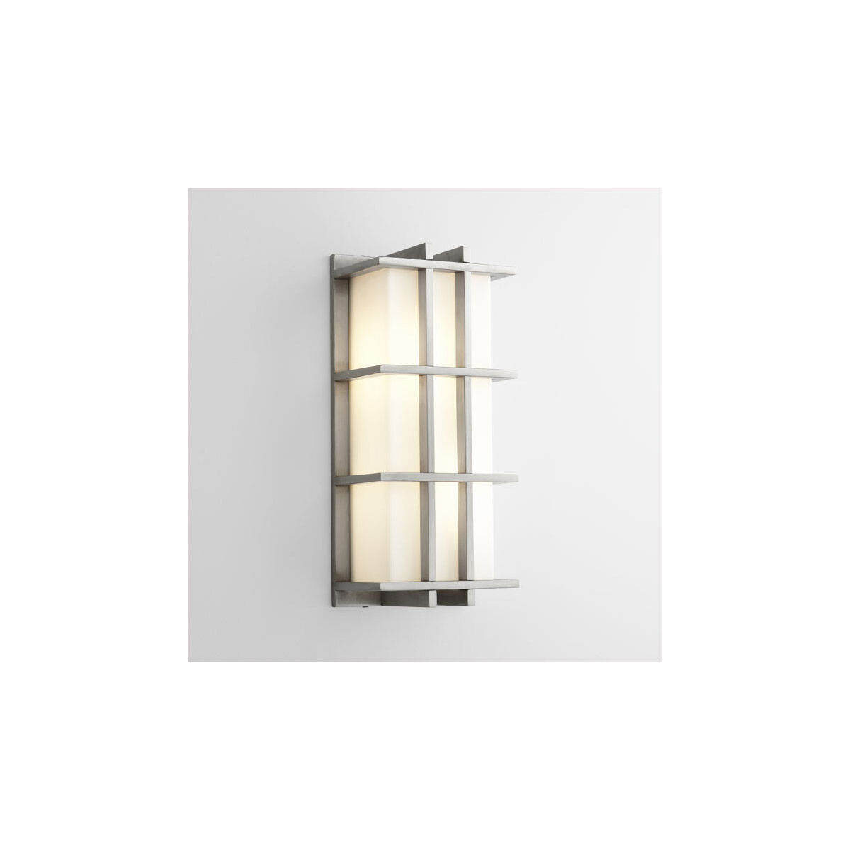 Telshor 2 Light 17 inch Satin Nickel Outdoor Wall Light