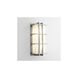 Telshor 2 Light 17 inch Satin Nickel Outdoor Wall Light
