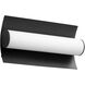 Wave LED 6 inch Black Sconce Wall Light