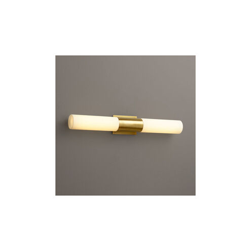 Magnum 2 Light 31 inch Aged Brass Vanity Light Wall Light