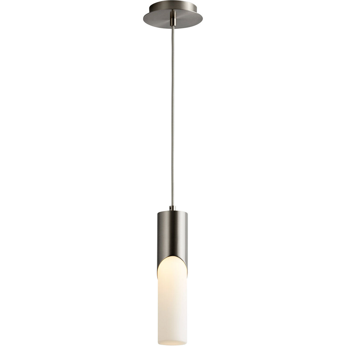 Ellipse LED 3 inch Satin Nickel Pendant Ceiling Light