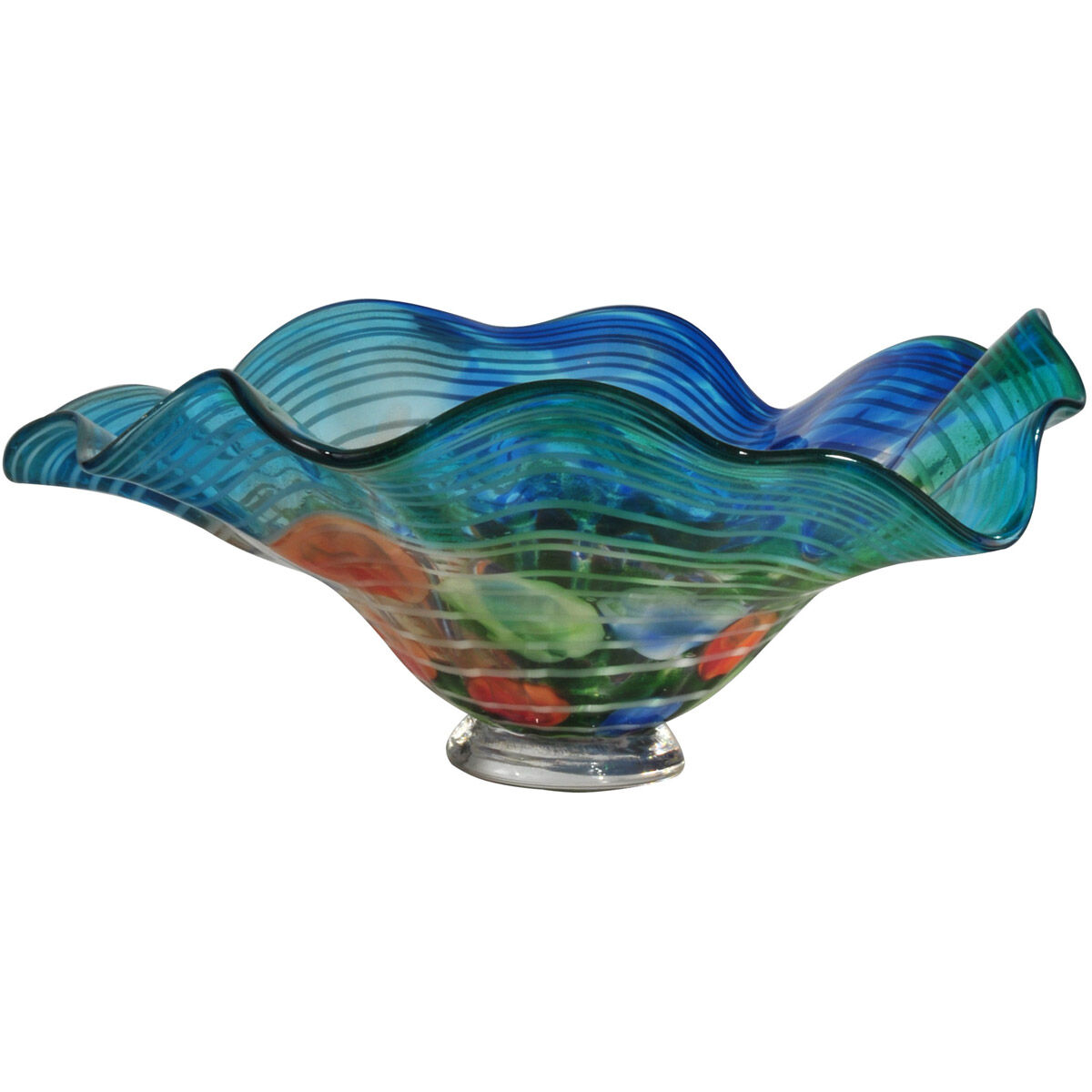 Evelyn 15 X 7 inch Blown Art Glass Bowl