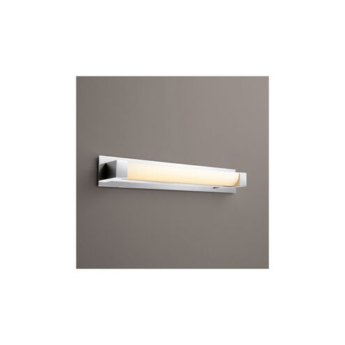 Balance 1 Light 29 inch Polished Nickel Vanity Light Wall Light, with Backplate Accessory