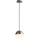 Mondo 1 Light 8 inch Satin Nickel Pendant Ceiling Light