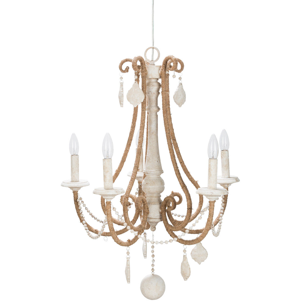 Ambrose 5 Light 23 inch Cream Chandelier Ceiling Light