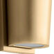 Favero 2 Light 5 inch Aged Brass/Walnut Sconce Wall Light