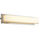 Plato 1 Light 26.5 inch Polished Nickel Vanity Light Wall Light