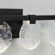 Axiom 4 Light 30 inch Black Vanity Light Wall Light