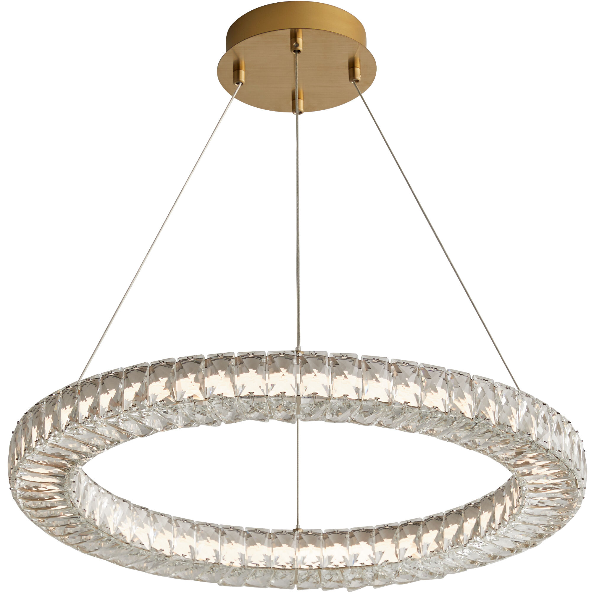 elan LED 24 inch Aged Brass Pendant Ceiling Light