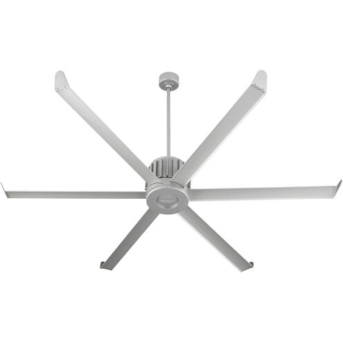 Enorme 78 inch Classic Nickel with Satin Nickel Blades Outdoor Ceiling Fan