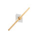 Zora 1 Light 21 inch White/Industrial Brass Vanity Light Wall Light
