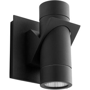 Razzo LED 6 inch Black Outdoor Wall Sconce