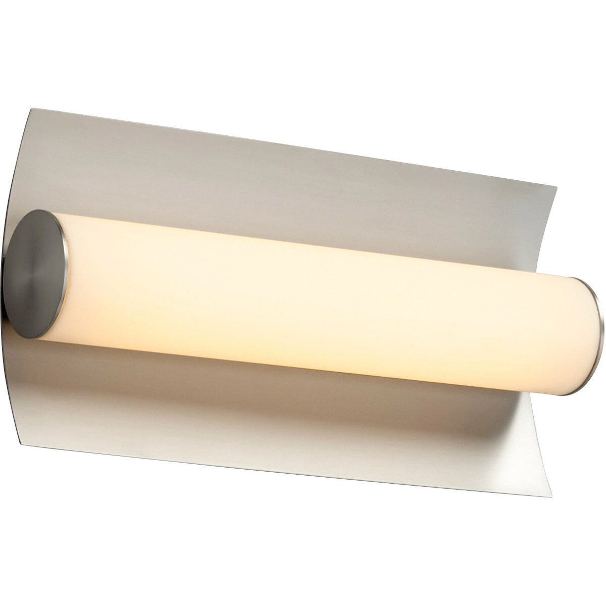 Wave LED 6 inch Satin Nickel Sconce Wall Light