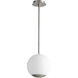 Terra LED 10 inch Satin Nickel Pendant Ceiling Light