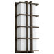 Telshor 2 Light 22 inch Oiled Bronze Outdoor Wall Sconce