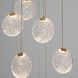 Axiom 8 Light 13 inch Aged Brass Pendant Ceiling Light