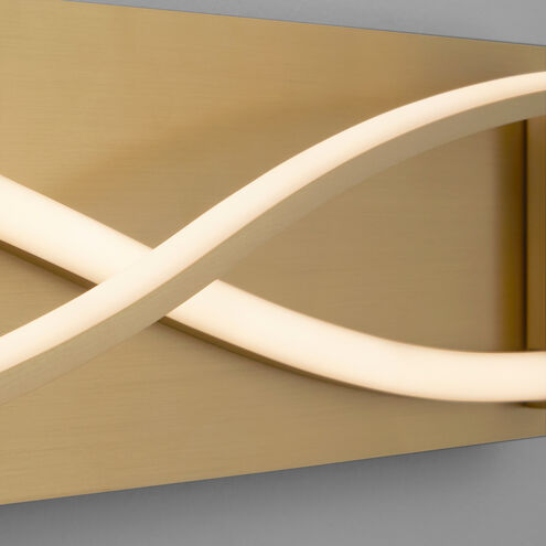 Hyperion 2 Light 22 inch Aged Brass Vanity Light Wall Light