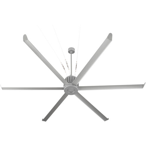 Enorme 100 inch Classic Nickel with Satin Nickel Blades Outdoor Ceiling Fan